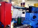 Micro Air OM3510 oil mist collector ducted to machining center.